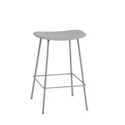 Taburete de bar Fiber Tube 65 cm, Grey-Grey