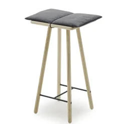 Taburete de bar Georg bajo, Roble