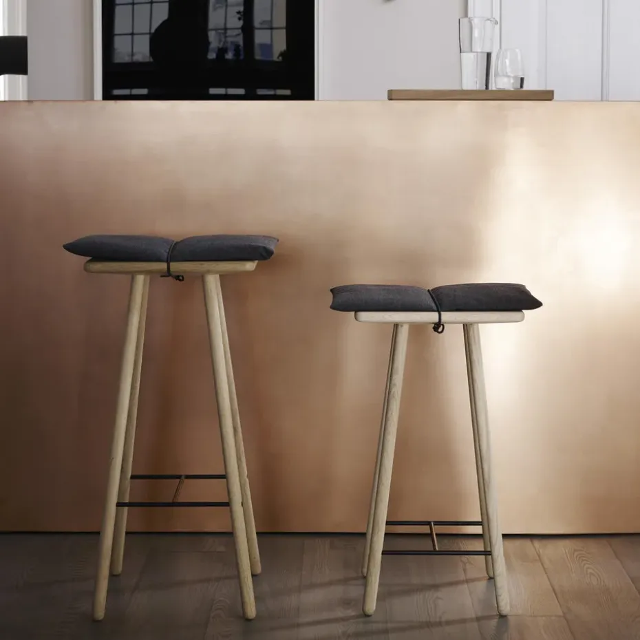 Taburete de bar Georg bajo, Roble