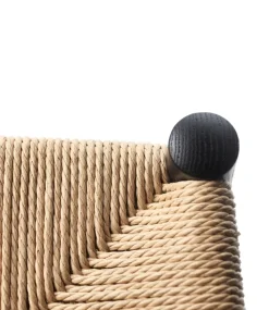 Taburete de bar J164C Counter Squared, Oak black painted-nature