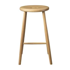 Taburete de bar J27C Counter, Oak nature lacquered