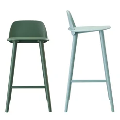 Taburete de bar Nerd 75 cm, Verde oscuro