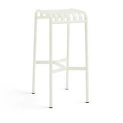 Taburete de bar Palissade, Cream white