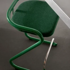 Taburete de bar S70-3 , Elmo Nordic cuero Cognac-estructura cromada