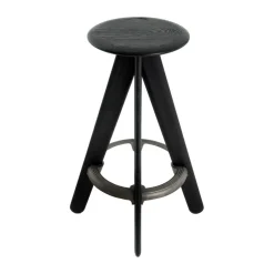 Taburete de bar Slab 76 cm, Roble negro