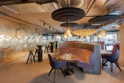 Taburete de bar Slab 76 cm, Roble negro