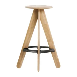 Taburete de bar Slab 76 cm, Roble macizo