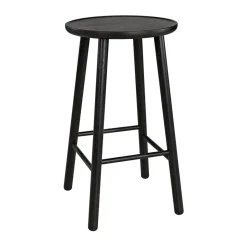 Taburete de bar ZigZag 78 cm, Barniz negro