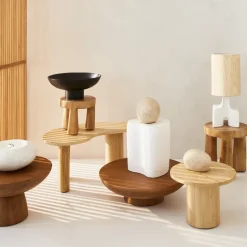 Taburete Donna Ø27x25 cm, Natural