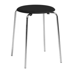 Taburete Dot, Ceniza negra-cromo