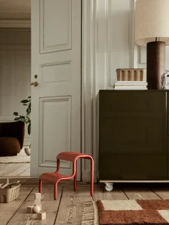 Taburete escalera Up, Poppy Red