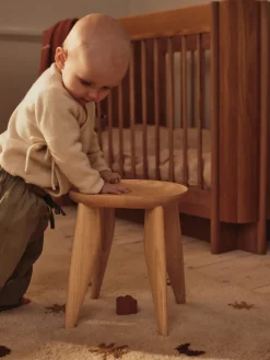 Taburete Feve kids , fresno sin tratarn