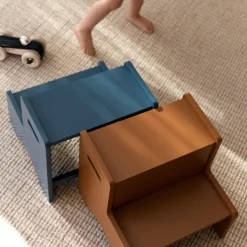 Taburete infantil Step Up, Azul