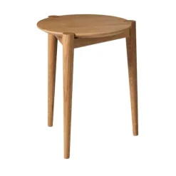 Taburete J160 35 cm, Roble macizo aceitado