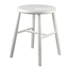 Taburete J27, Beech white painted