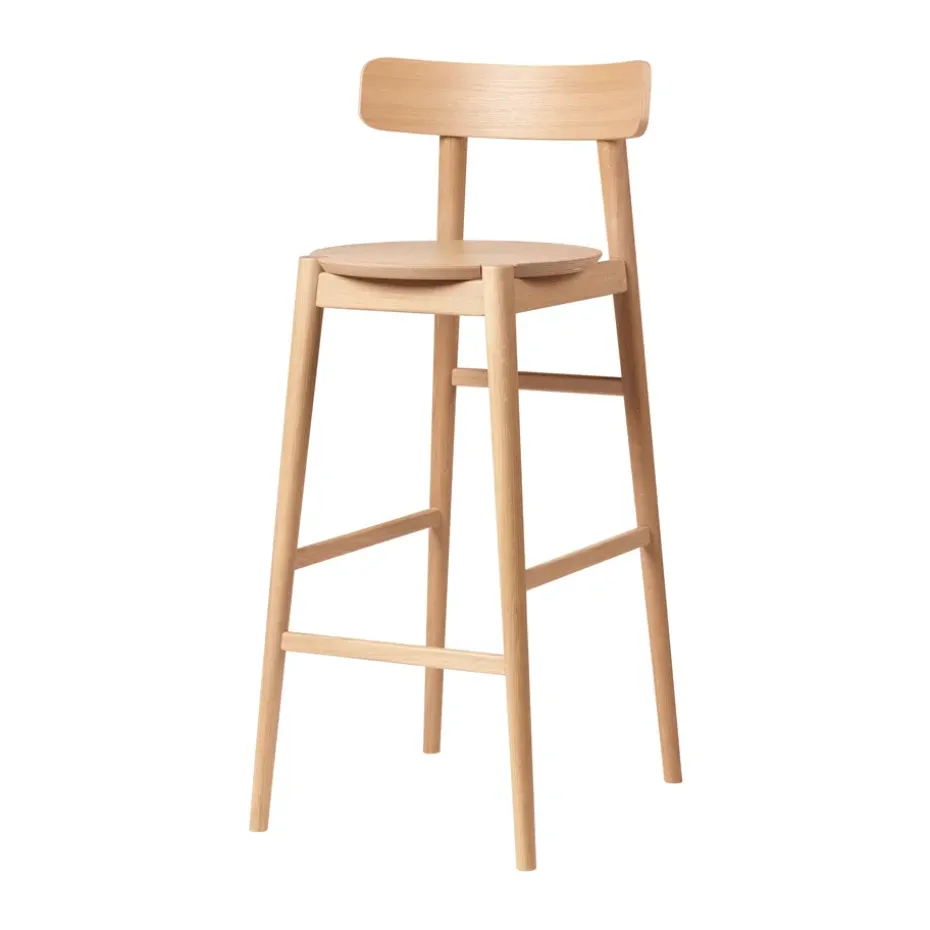 Taburete J184 Øst 75 cm, Oak nature lacquered