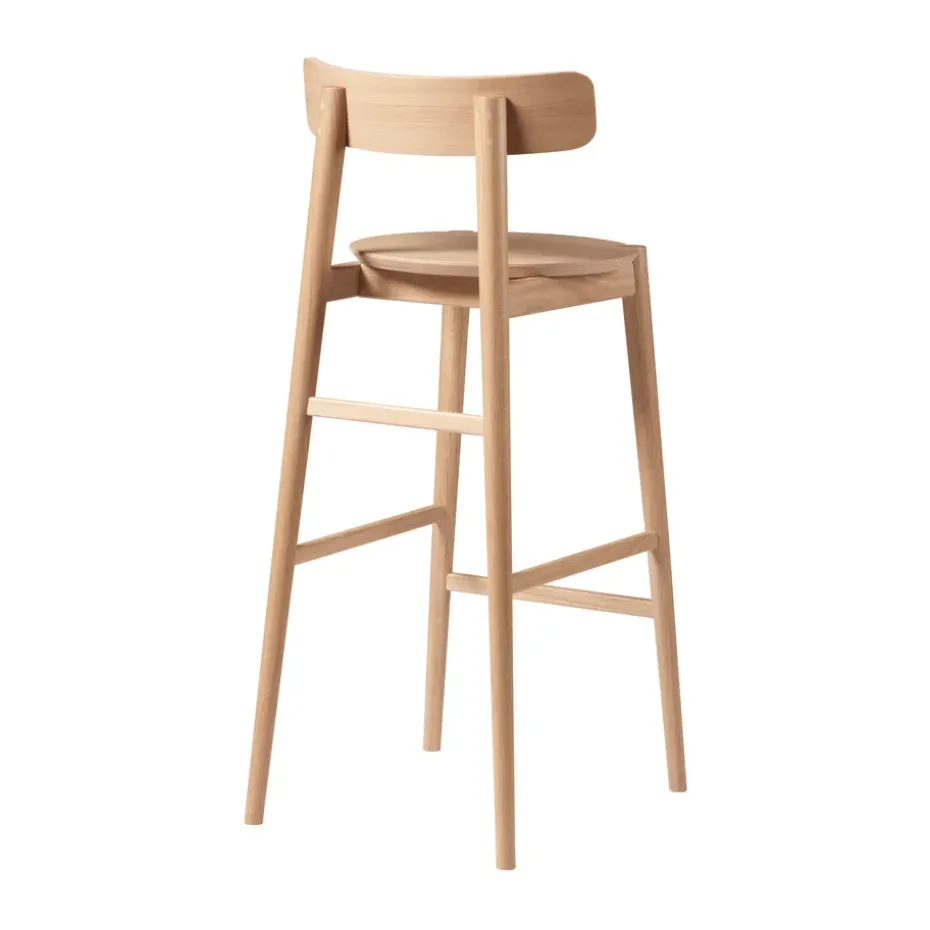 Taburete J184 Øst 75 cm, Oak nature lacquered