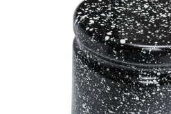Taburete Last Ø32x44 cm, Black-white splatter