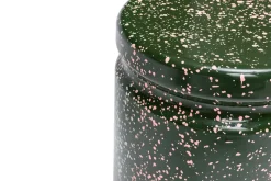 Taburete Last Ø32x44 cm, Green-pink splatter