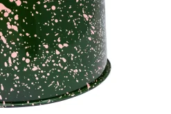 Taburete Last Ø32x44 cm, Green-pink splatter