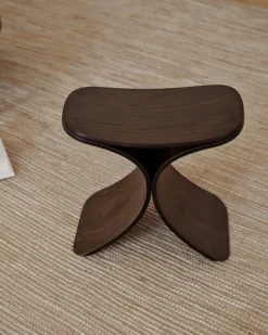 Taburete Luno 48×28×72 cm, Roble oscuro