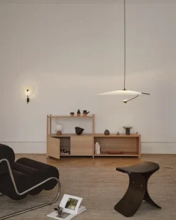 Taburete Luno 48×28×72 cm, Roble oscuro