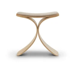 Taburete Luno 48×28×72 cm, Roble-beige textil