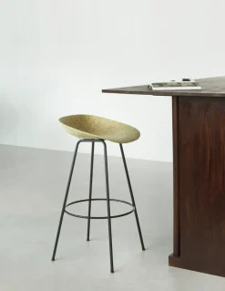 Taburete Mat Barstool 75 cm, Seaweed-black steel