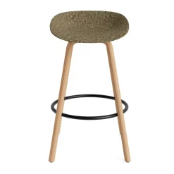 Taburete Mat Barstool 75 cm, Seaweed-beech-black steel