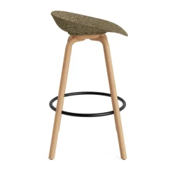 Taburete Mat Barstool 75 cm, Seaweed-beech-black steel
