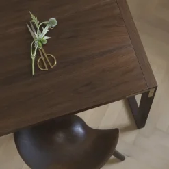 Taburete ML42 77 cm, Roble tratado con aceite marrón-acero