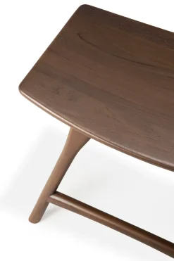 Taburete Osso 48x50 cm, Lackad teak brown