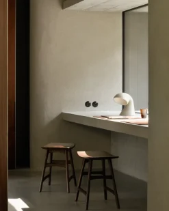 Taburete Osso 48x50 cm, Lackad teak brown