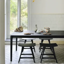 Taburete Osso 48x50 cm, Oak black