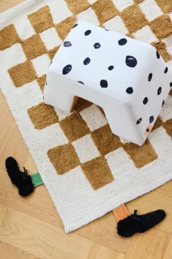 Taburete Pippi, Blanco-naranja