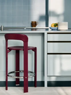 Taburete Rey 75 cm, Grape red