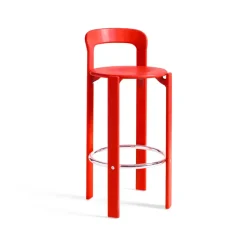 Taburete Rey 75 cm, rojo escarlata