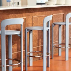 Taburete Rey 75 cm, rojo escarlata