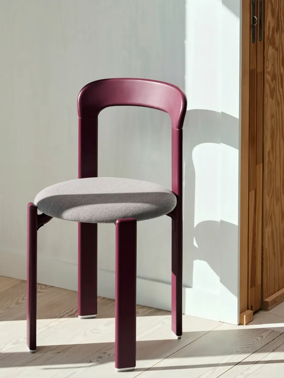 Taburete Rey tapizado 75 cm, Steelcut Trio 416-grape red