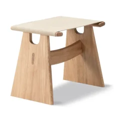 Taburete Seto, Canvas natural - roble aceitado