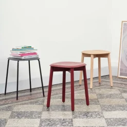 Taburete Soft Edge 72, Black oak-estructura de roble negro