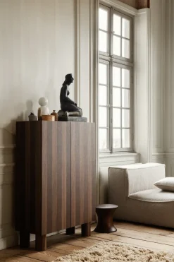 Taburete Spin 30 cm, madera de mango