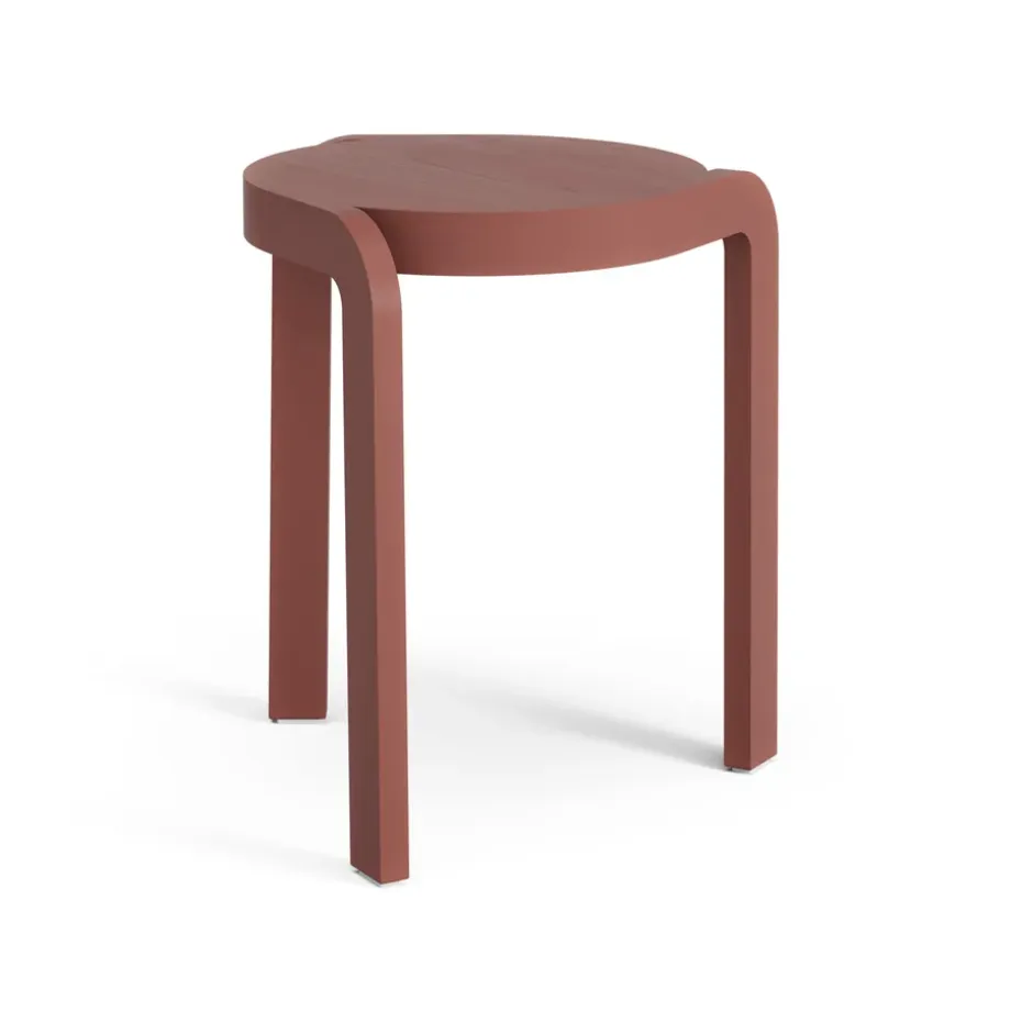 Taburete Spin H44 cm, Fresno-english red