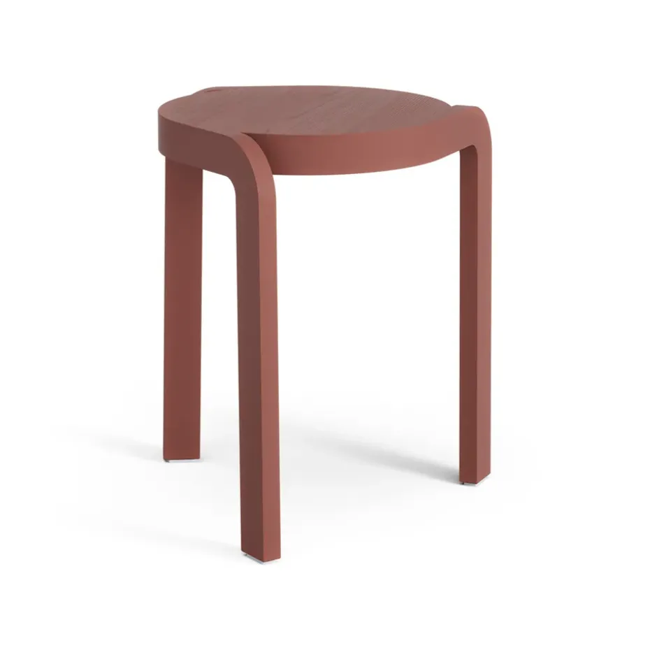 Taburete Spin H44 cm, Fresno-english red