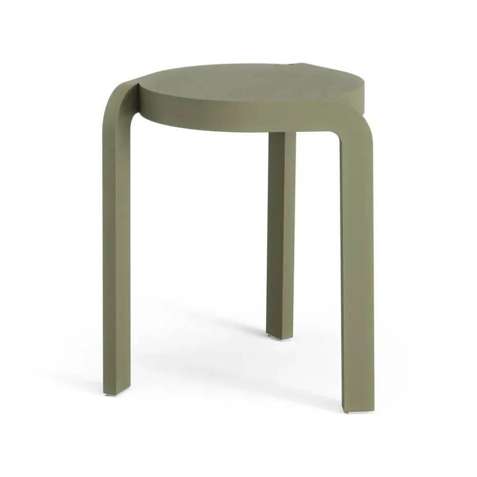 Taburete Spin H44 cm, Fresno-moss green