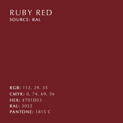 Taburete Step it up, Ruby red
