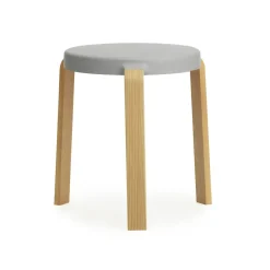 Taburete Tap, gris-roble