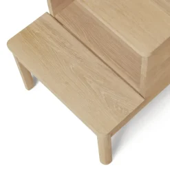 Taburete-escalera A line, Roble blanco