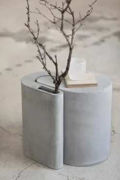 Taburete/Mesa auxiliar Concrete 37 cm, Grey