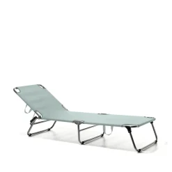 Tumbona Amigo, Tela sage green-aluminio